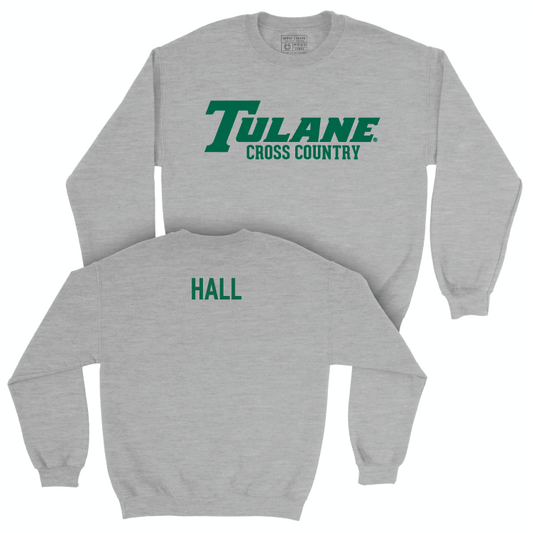 Tulane Men's Cross Country Sport Grey Classic Crew - Allison Hall Small