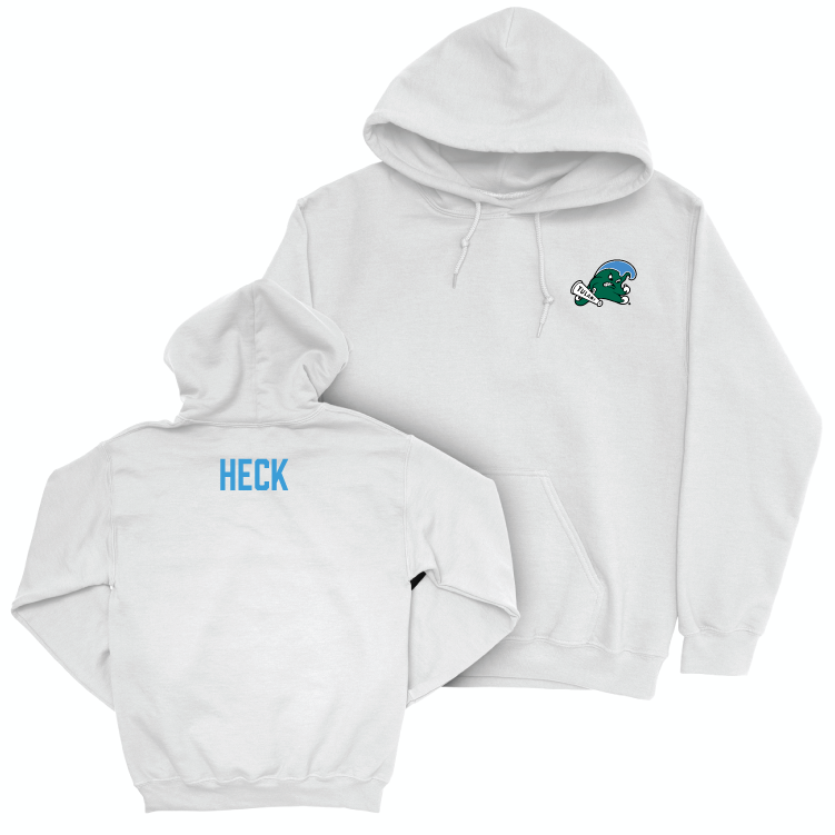 Tulane Women's Track & Field White Logo Hoodie - Abby Heck Small