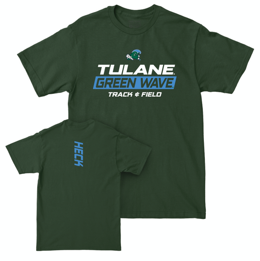 Tulane Women's Track & Field Green Rush Tee - Abby Heck Small