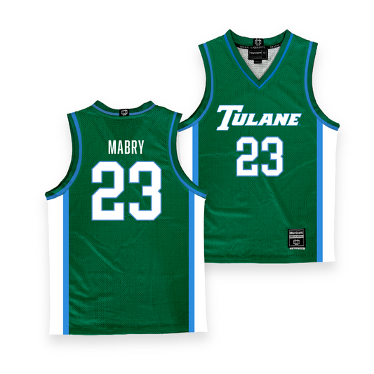 Tulane Women's Basketball Green Jersey - Amira Mabry Youth Small