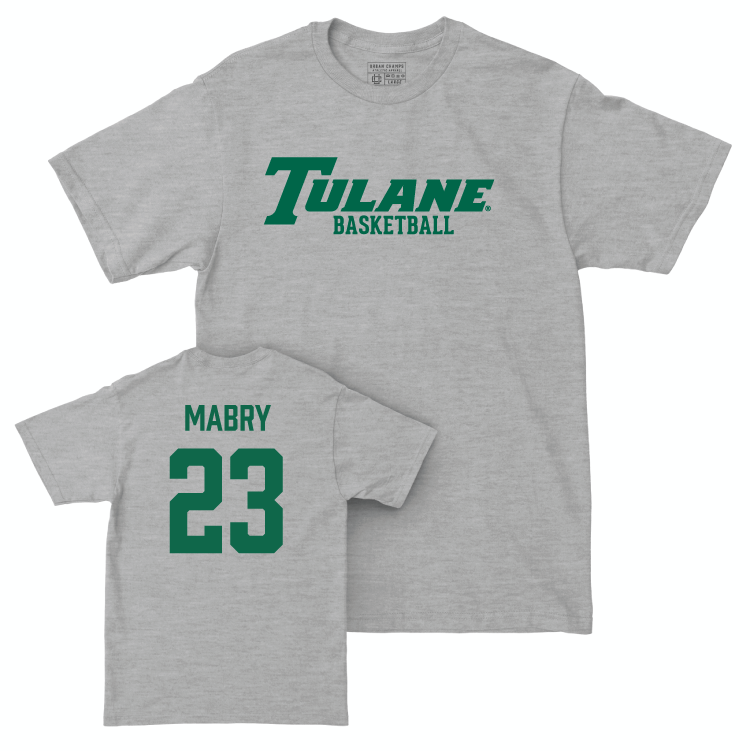 Tulane Women's Basketball Sport Grey Classic Tee - Amira Mabry Small