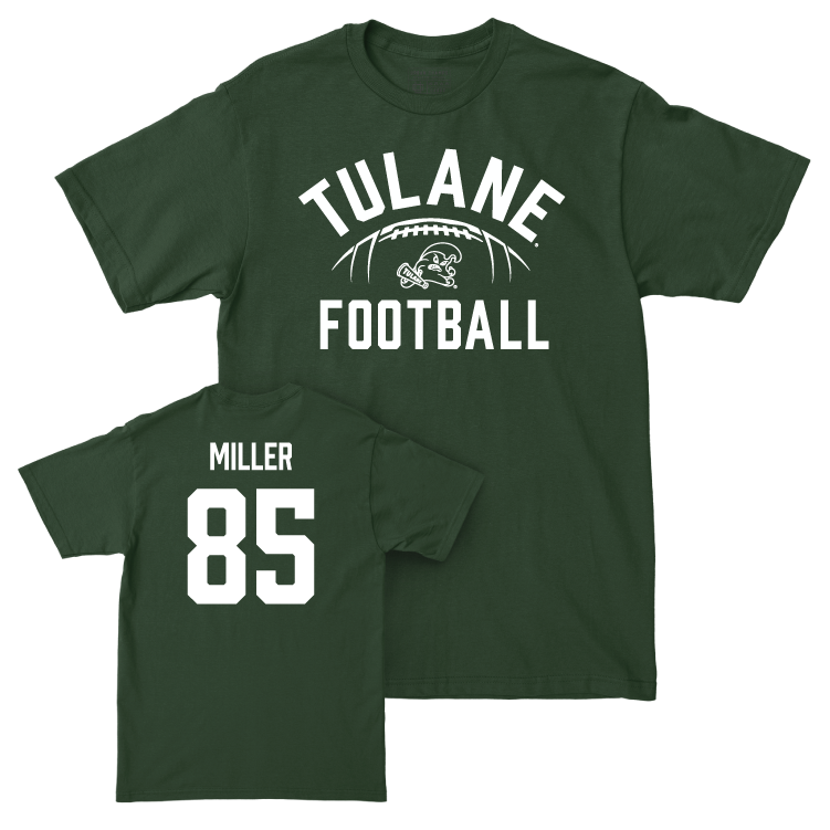 Tulane Football Green Stadium Tee - Anthony Miller Small