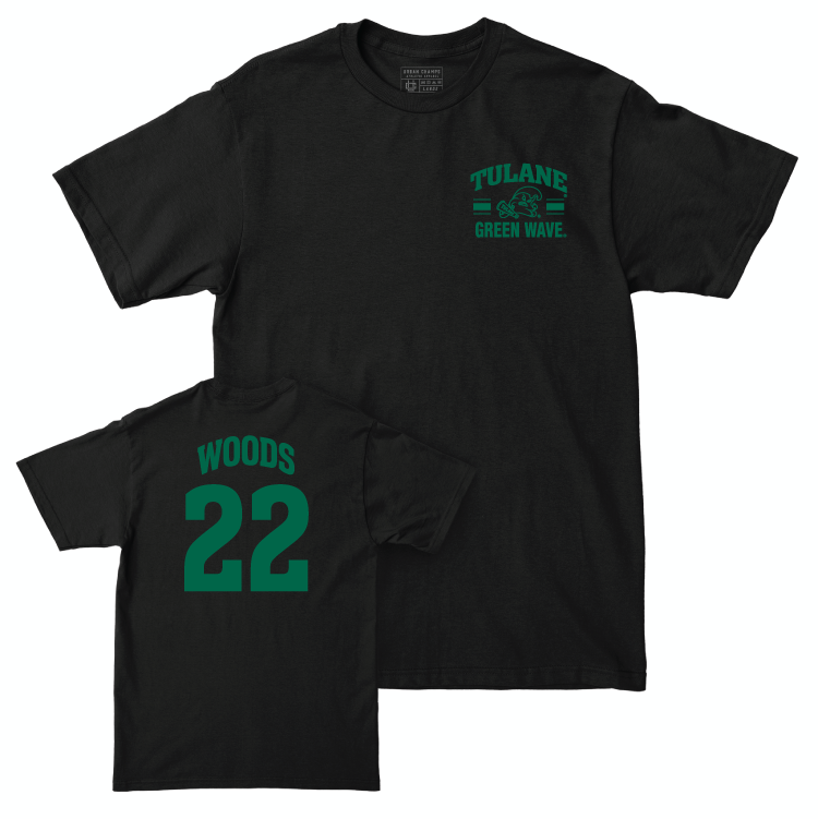 Tulane Men's Basketball Black Victory Tee - Asher Woods Small