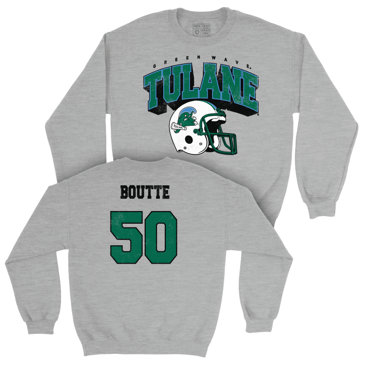 Tulane Football Sport Grey Kickoff Crew - Bryce Boutte Small