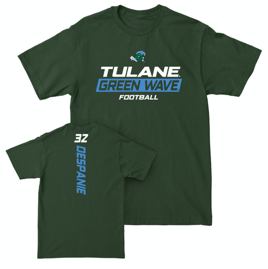 Tulane Football Green Rush Tee - Bailey Despanie Small