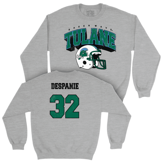 Tulane Football Sport Grey Kickoff Crew - Bailey Despanie Small