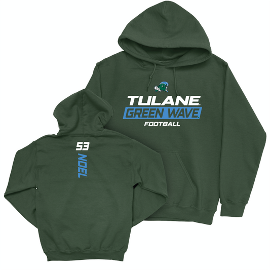 Tulane Football Green Rush Hoodie - Bobby Noel Small