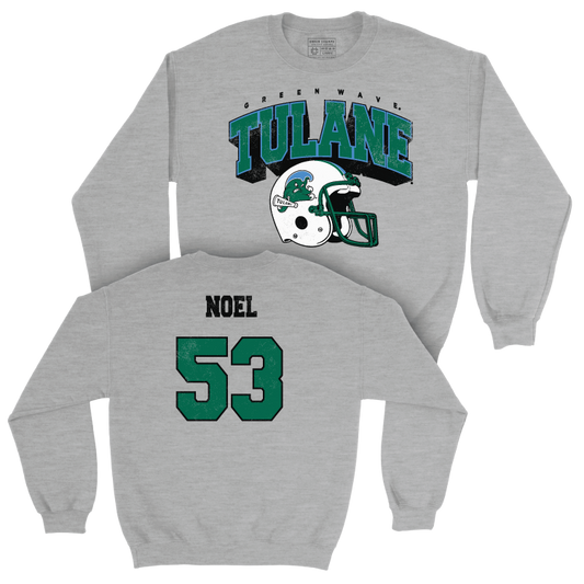 Tulane Football Sport Grey Kickoff Crew - Bobby Noel Small