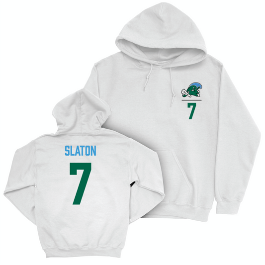 Tulane Baseball White Logo Hoodie - Brock Slaton Small