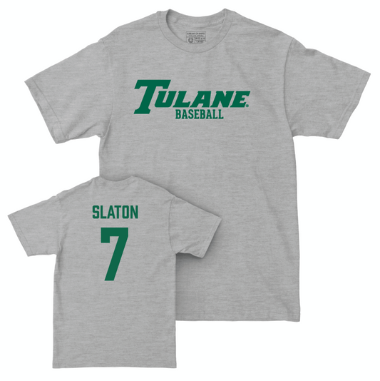 Tulane Baseball Sport Grey Classic Tee - Brock Slaton Small