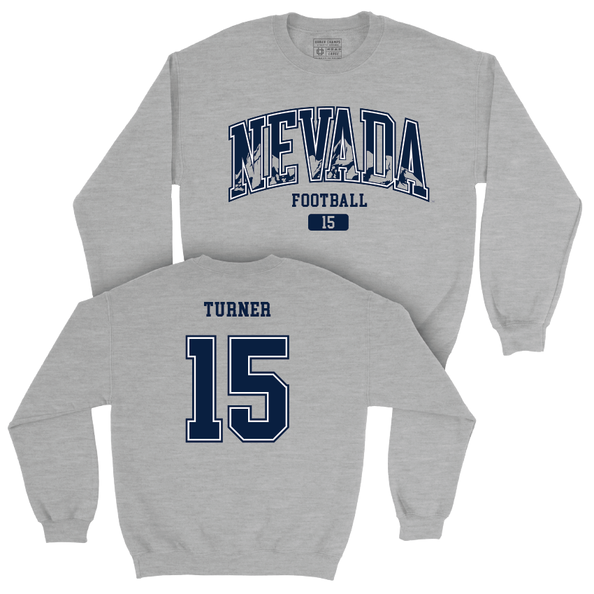 Nevada Football Sport Grey Arch Crew  - Bishop Turner