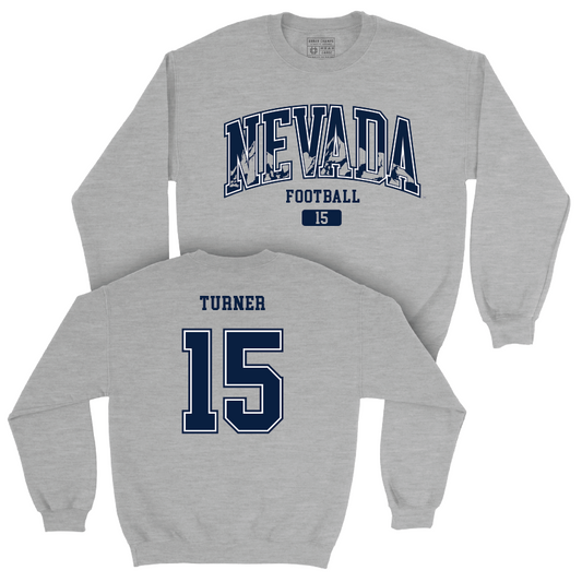 Nevada Football Sport Grey Arch Crew  - Bishop Turner