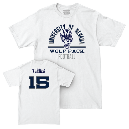 Nevada Football White Classic Comfort Colors Tee  - Bishop Turner