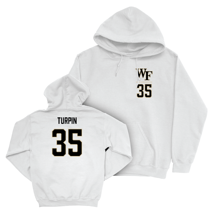 Wake Forest Football White Logo Hoodie  - Myles Turpin