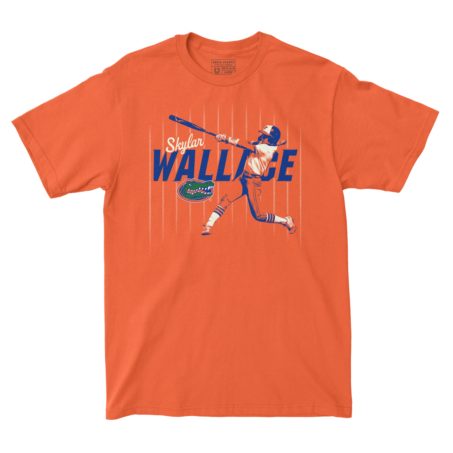 EXCLUSIVE RELEASE: Skylar Wallace "Stripes" Orange Tee