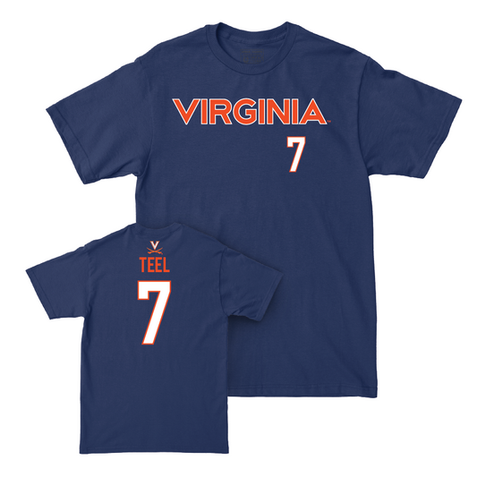 Virginia Baseball Navy Sideline Tee  - Aidan Teel