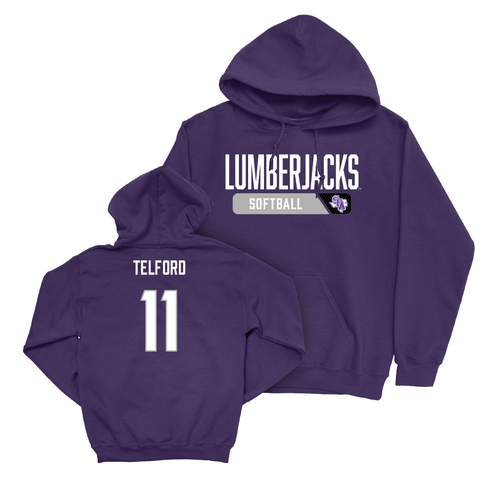 SFA Softball Purple Staple Hoodie   - Alexis Telford