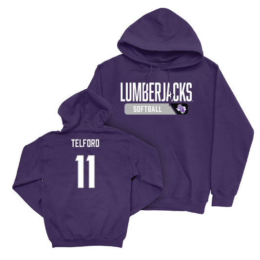 SFA Softball Purple Staple Hoodie   - Alexis Telford