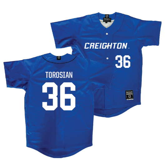 Creighton Baseball Blue Jersey  - Jack Torosian