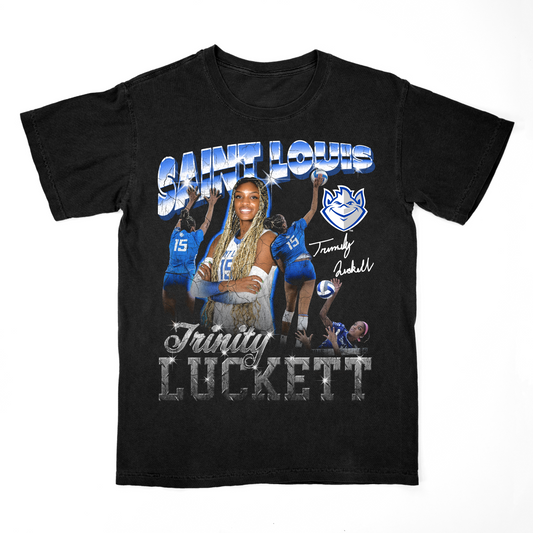 EXCLUSIVE RELEASE - Trinity Luckett Throwback Black Tee