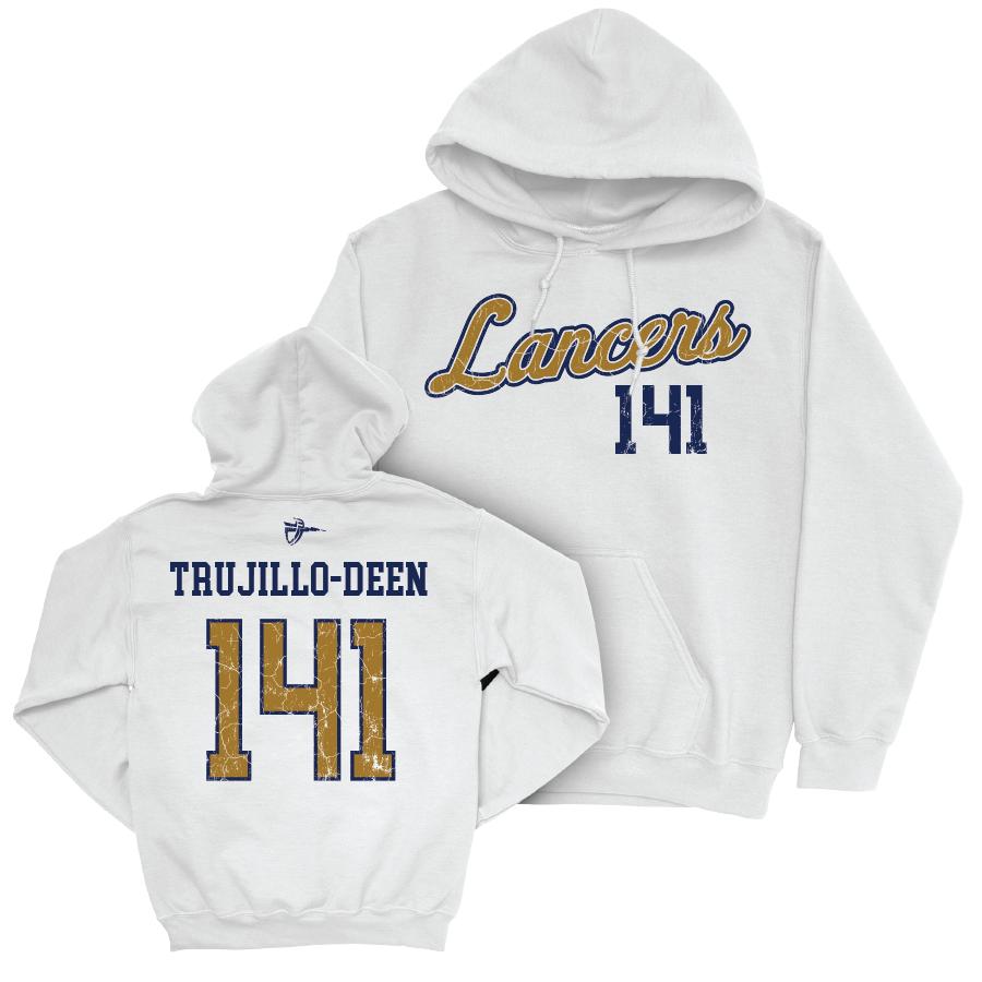 CBU Wrestling White Script Hoodie  - Emilio Trujillo-Deen