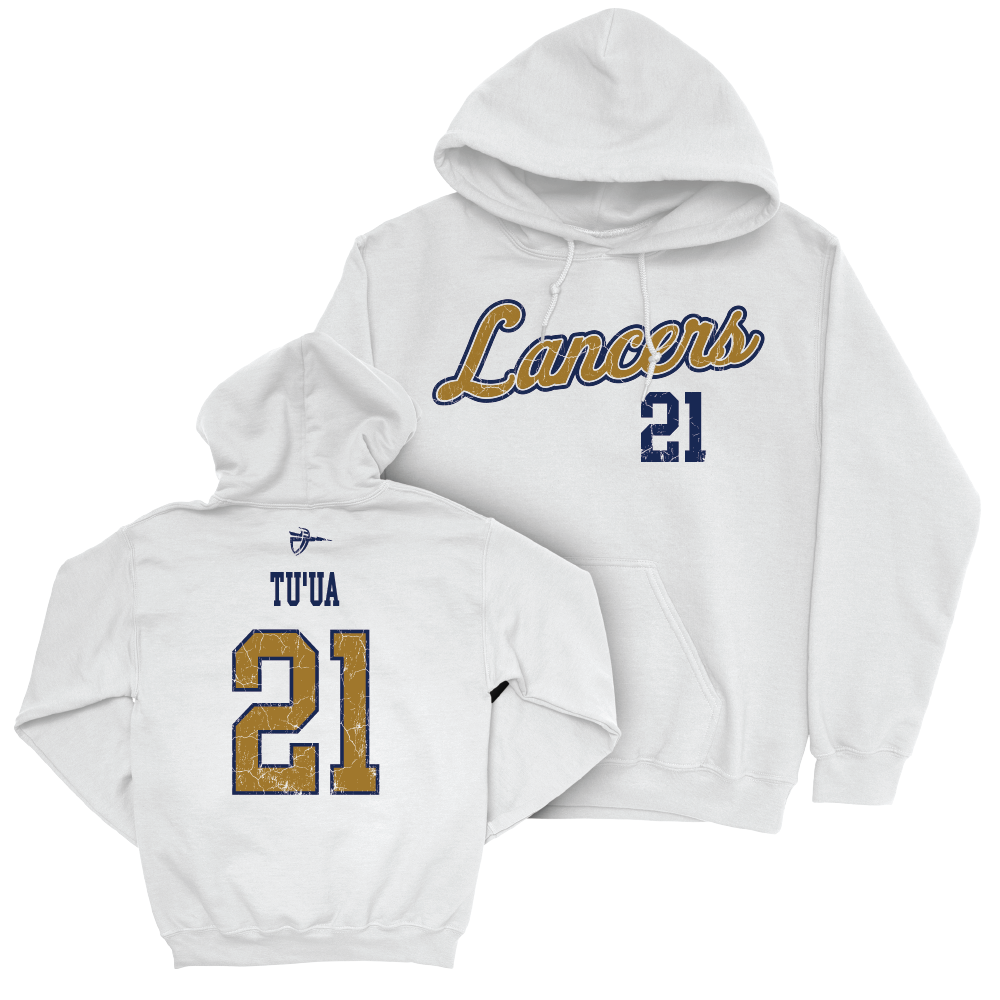 CBU Women's Basketball White Script Hoodie  - Anaiyah Tu’ua