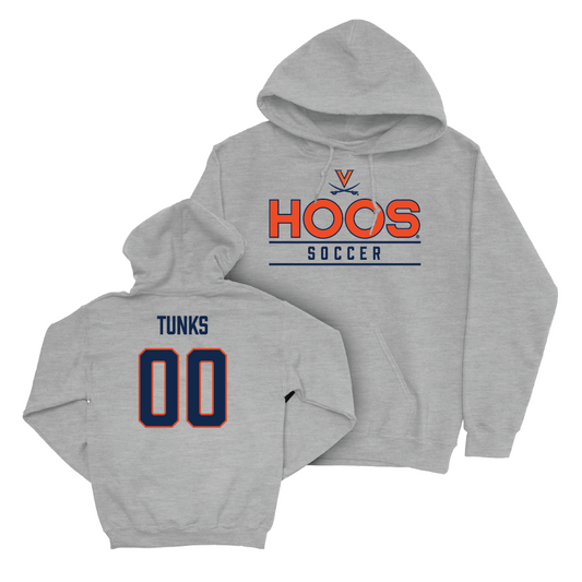 Virginia Men's Soccer Sport Grey Hoos Hoodie - Caleb Tunks