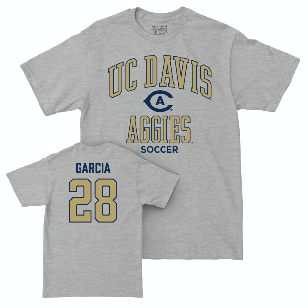 UC Davis Women's Soccer Sport Grey Classic Tee - Ashleigh Garcia | #28 Small