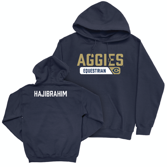 UC Davis Equestrian Navy Staple Hoodie - Anisa Hajibrahim Small