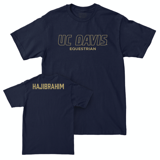 UC Davis Equestrian Navy Club Tee - Anisa Hajibrahim Small