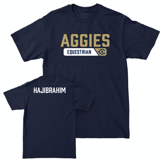 UC Davis Equestrian Navy Staple Tee - Anisa Hajibrahim Small