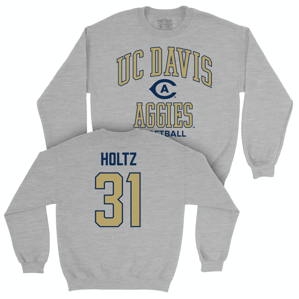 UC Davis Softball Sport Grey Classic Crew - Bella Holtz | #31 Small