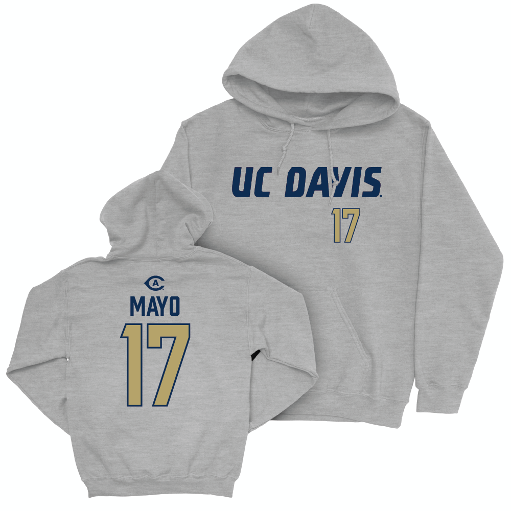 UC Davis Women's Soccer Sport Grey Aggies Hoodie - Bella Mayo | #17 Small