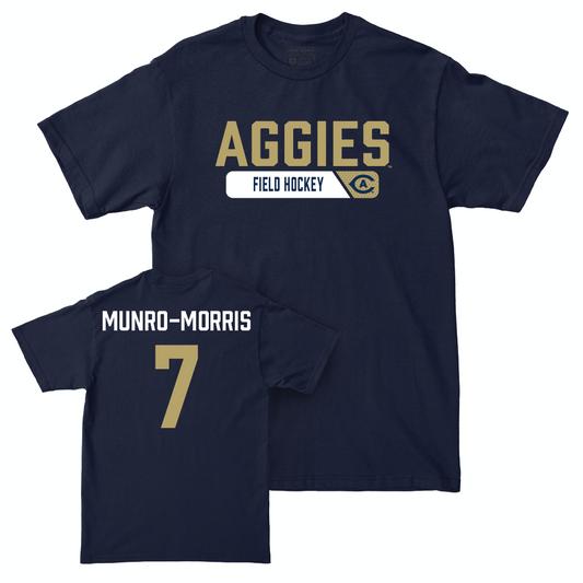 UC Davis Field Hockey Navy Staple Tee - Beth Munro-Morris | #7 Small