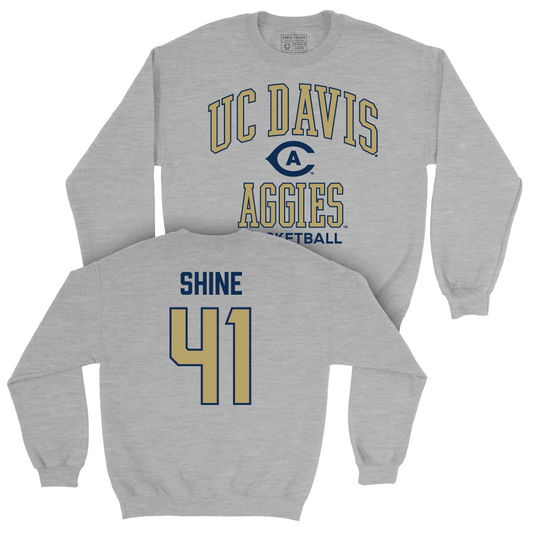 UC Davis Women's Basketball Sport Grey Classic Crew - Bria Shine | #41 Small