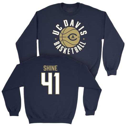 UC Davis Men's Basketball Navy Hardwood Crew - Bria Shine | #41 Small