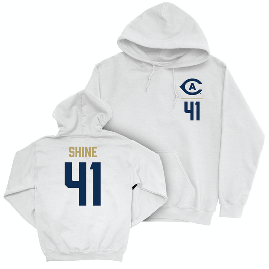 UC Davis Women's Basketball White Logo Hoodie - Bria Shine | #41 Small