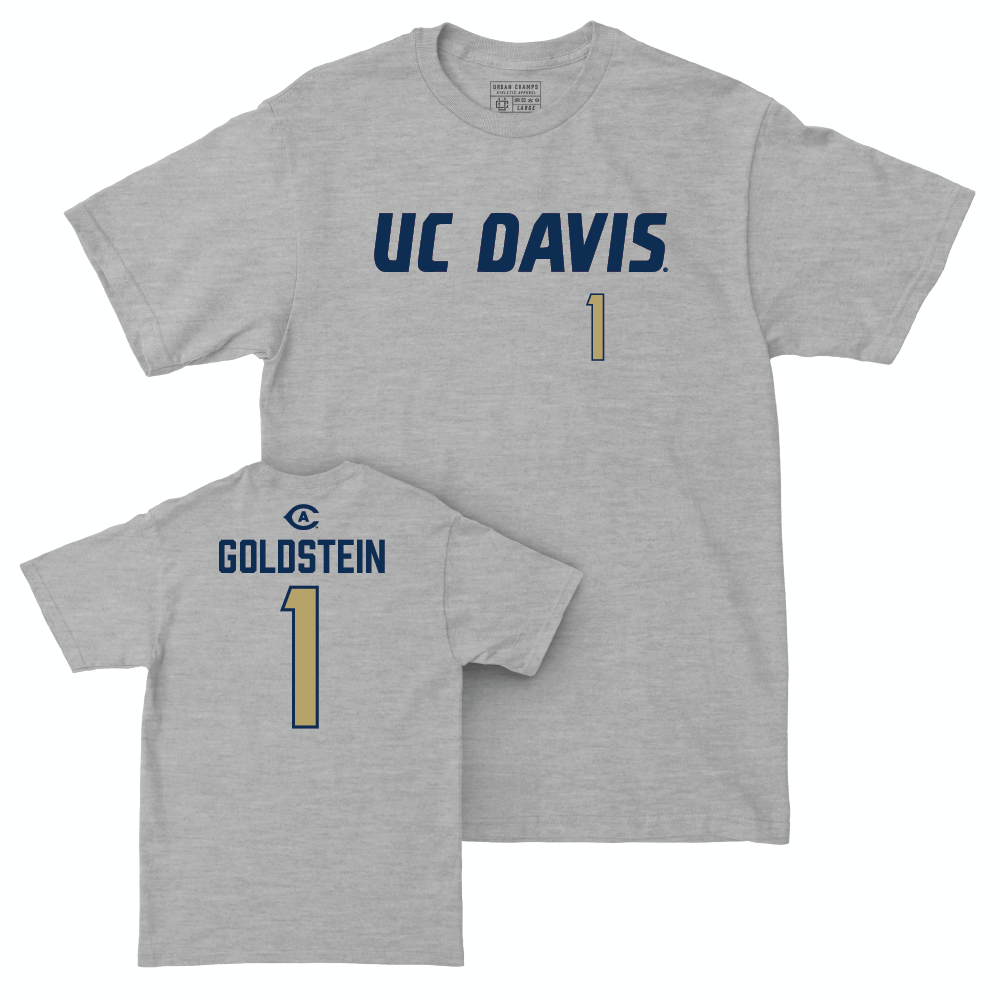 UC Davis Women's Soccer Sport Grey Aggies Tee - Caeley Goldstein | #1 Small