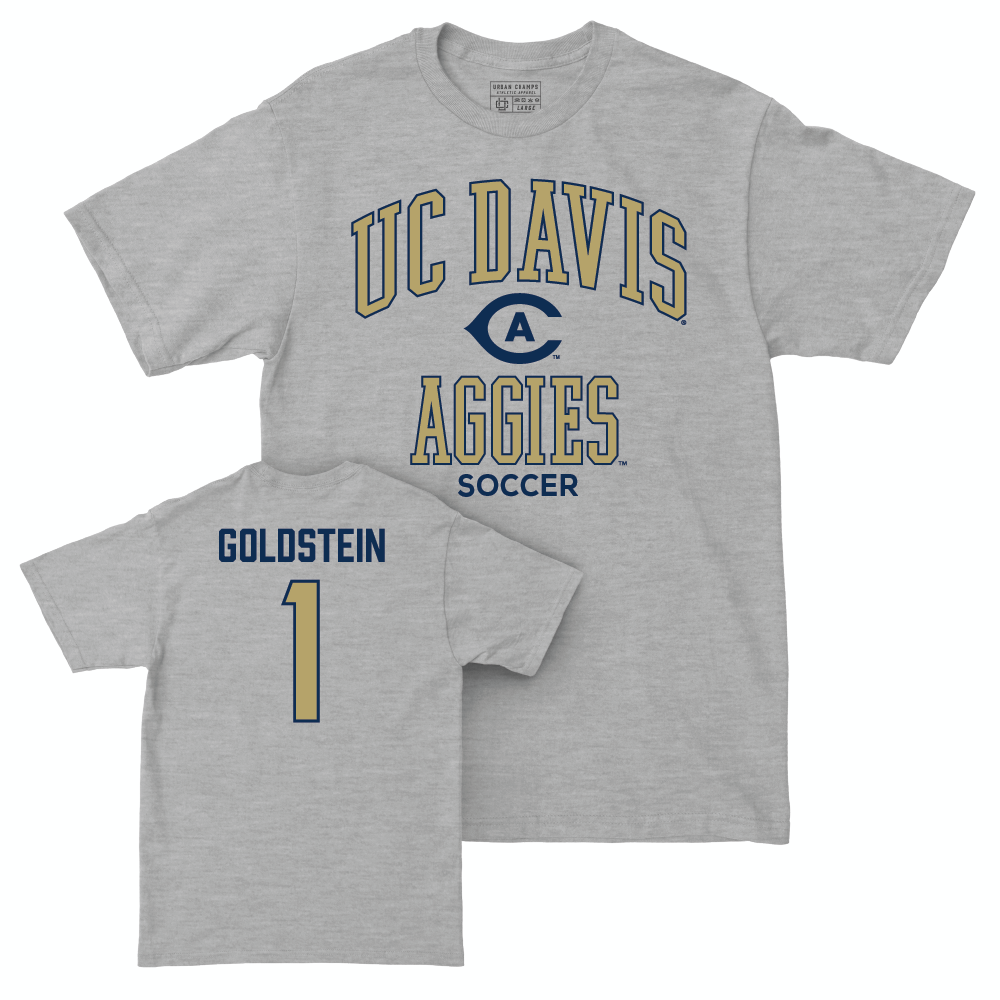 UC Davis Women's Soccer Sport Grey Classic Tee - Caeley Goldstein | #1 Small