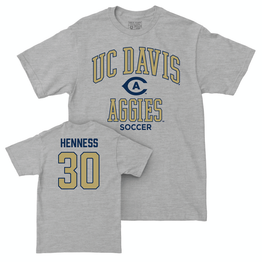 UC Davis Women's Soccer Sport Grey Classic Tee - Charlotte Henness | #30 Small