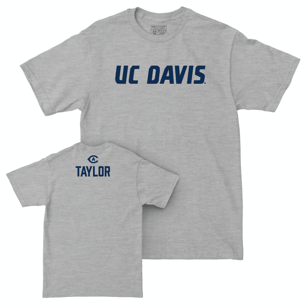 UC Davis Men's Track and Field Sport Grey Aggies Tee - Christian Taylor Small