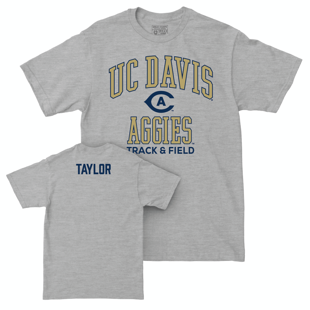 UC Davis Men's Track and Field Sport Grey Classic Tee - Christian Taylor Small