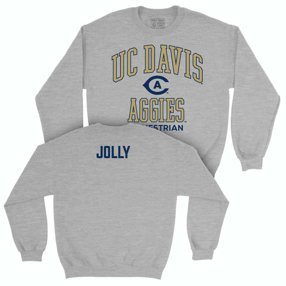 UC Davis Equestrian Sport Grey Classic Crew - Emma Jolly Small