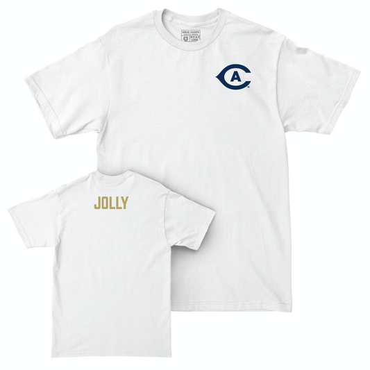 UC Davis Equestrian White Logo Comfort Colors Tee - Emma Jolly Small