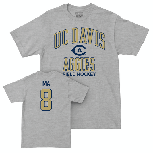 UC Davis Field Hockey Sport Grey Classic Tee - Hayden Ma | #8 Small