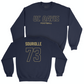 UC Davis Football Navy Club Crew - Izaiah Souriolle | #73 Small