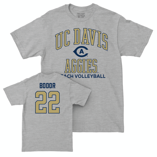 UC Davis Women's Beach Volleyball Sport Grey Classic Tee - Julia Bodor | #22 Small