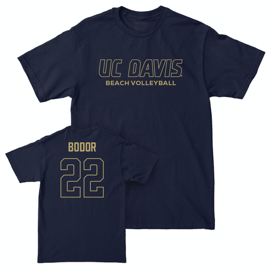 UC Davis Women's Beach Volleyball Navy Club Tee - Julia Bodor | #22 Small