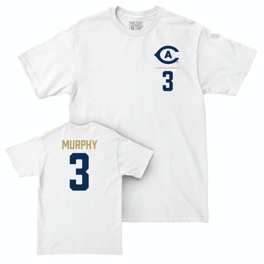 UC Davis Baseball White Logo Comfort Colors Tee - Jaxon Murphy | #3 Small