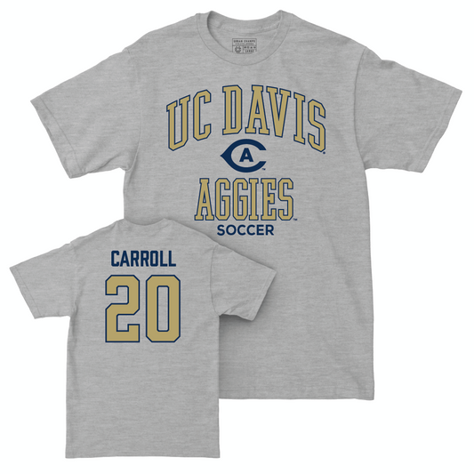 UC Davis Women's Soccer Sport Grey Classic Tee - Keylei Carroll | #20 Small